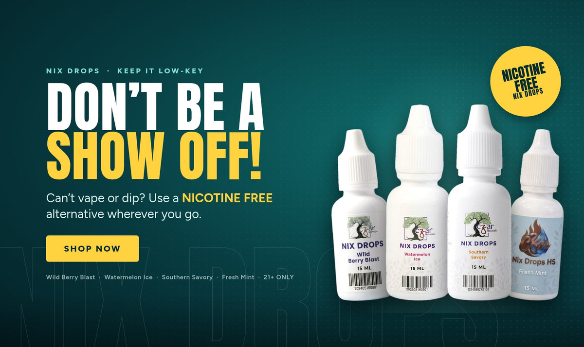 NIX Drops - Don't be a show off! Nicotine free alternative