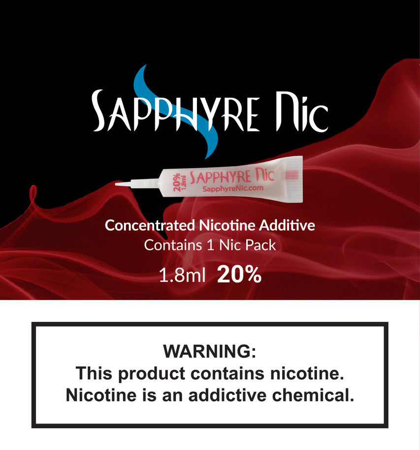 Sapphyre Nic -20% Liquid Additive RED - NIXLIQUID.com